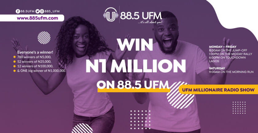 Win BIG with 88.5 UFM Millionaire Radio Show